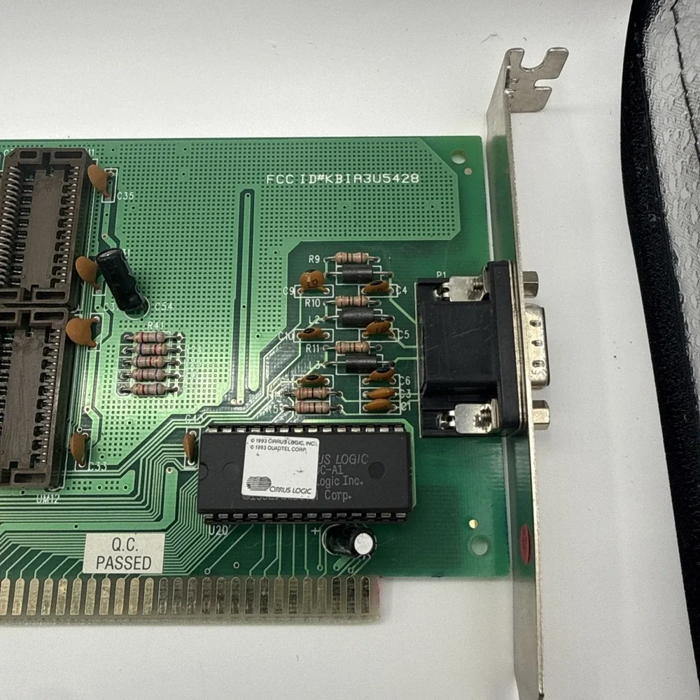 Cirrus Logic CL-GD5428-80QC-A VLB VGA Video Card VESA Local Bus Vintage 486